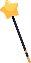 Naklejka premium Magical wand with a gold star spreading enchantment and wonder, perfect for fantasy and fairytale concepts
