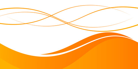 orange and white business wave banner background. overlapping vector waves background.
