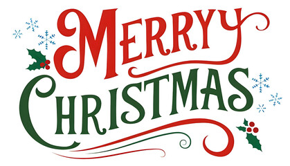 merry christmas lettering
