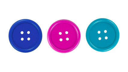 Colorful Buttons Array Sewing and Crafting Elements