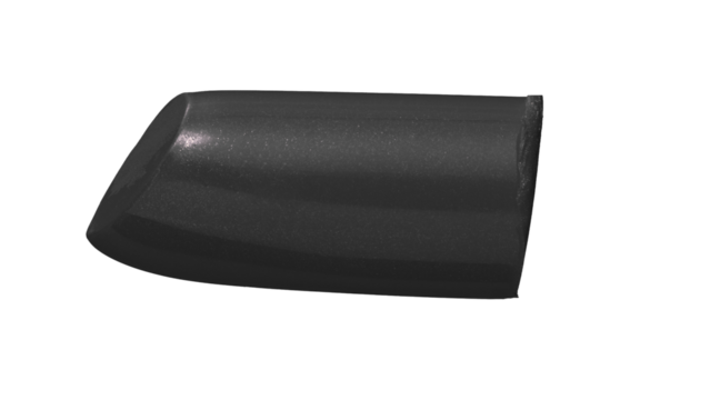Black lipstick part on a transparent background