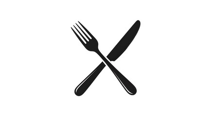 silhouette fork and knife