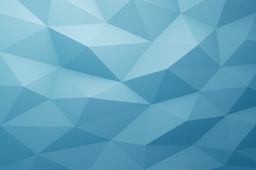 Fototapeta premium Light Blue Geometric Low Poly Background with Smooth 3D Polygonal Abstract Texture