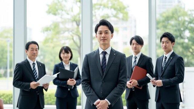 微笑むビジネスパーソン・コンサバ系企業