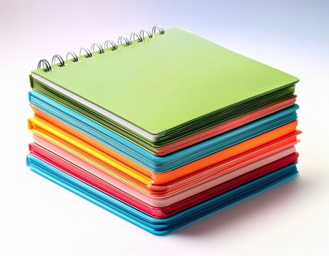 stack of colorful notepads