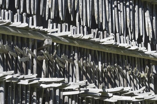 Heinzen on a barn wall, Allg&auml;u, Bavaria, Germany