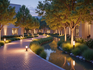 Therapy Circle Arrangement - Empty Comfortable Chairs in Rehabilitation Room for Stroke Recovery Sessions, Mental Health Support, and World Stroke Day Awareness Programs
