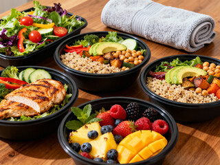 chicken and vegetable salad