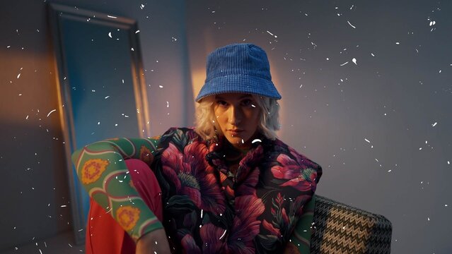 Pack Of 4 White Abstract Texture Overlay