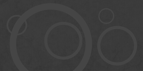 Black abstract background with grey circle rings in faded distressed vintage grunge texture design. grunge gray color pattern background .