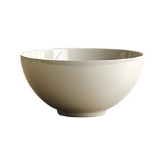 Crisp illustration of a bowl with a smooth, curved design and gentle gradients, isolated on transparent background, PNG Cutout