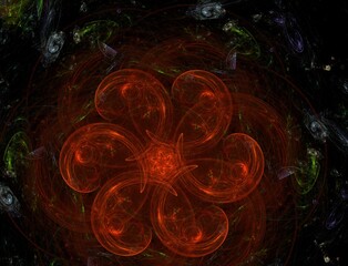 Imaginatory fractal abstract background Image