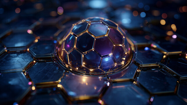 Futuristic Cybersecurity - Abstract Data Protection Network