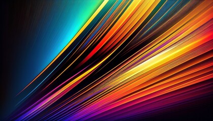 abstract vibrant diagonal black void piercing through gradient