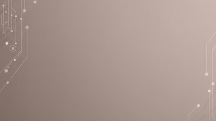Soft beige background with faint circuit-line graphics along the edges. Smooth matte surface with minimal grain and light geometric accents, subtle tech backdrop.