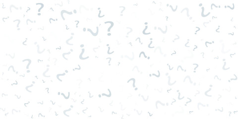 vector blue question marks on white background