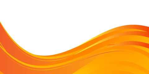 Abstract orange wavy business background. Vector illustration