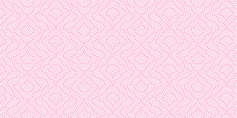 Fototapeta premium Vector minimal overlapping pink repeating overlap fabric floral ornament fashion abstract pattern creative textile design. seamless diamond geometric tiles background. 