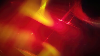 Abstract background with vibrant red and yellow colors, resembling glowing flames or energetic light streaks.
