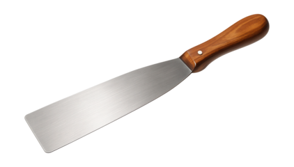 20-inch smoothing spatula with wooden handle for efficient wall finishing.