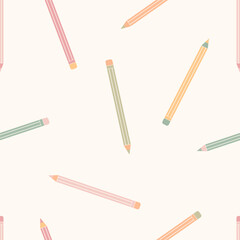 Pastel Pencil Scatter Pattern For Creative Design, Education, And DIY Projects