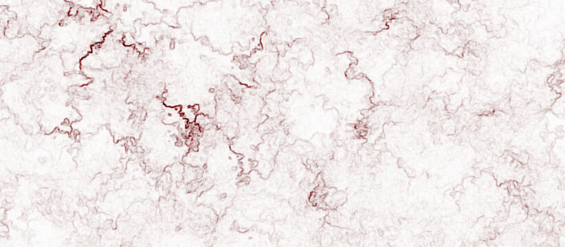 red paint background. red marble texture background with curved stains. shiny grunge texture with scratches. aquarelle stains design on white background.	