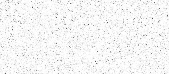 White terrazzo background with scattered gray and black dots. Rock spatter stone marble backdrop. Wall texture with noise overlay pattern. Vintage quartz terrazzo flooring.	