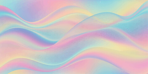 Pastel Waves A Dreamy Abstract Background with Soft Blended Colors.