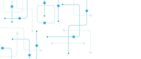 Abstract futuristic technology background. Technology background with crossed lines and dots.