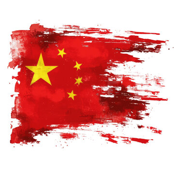Artystyczna flaga Chin
