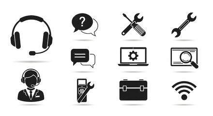 tech support icon collection