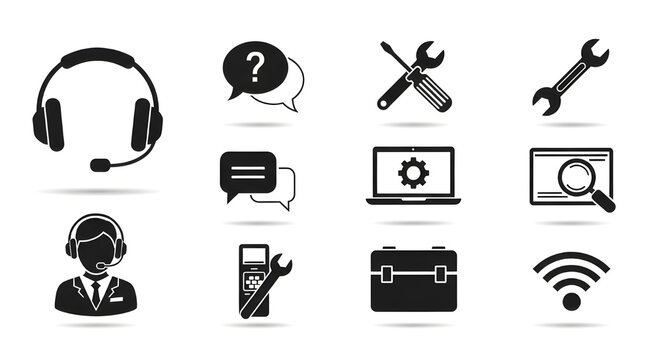tech support icon collection