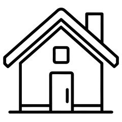home icon on a white background