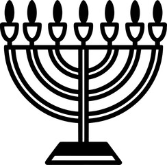 menorah vector illustration