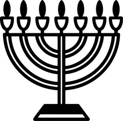 menorah vector illustration
