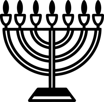 menorah vector illustration