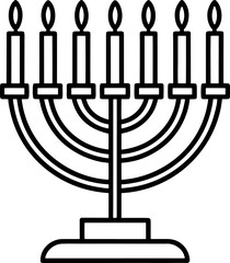 menorah vector illustration