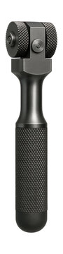 Interchangeable knurling tool for adding textured patterns on cylindrical surfaces.