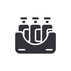 Bottles Pack Icon Container Design For Liquid Product