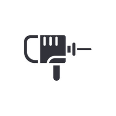 Handheld Drill Icon Construction Tool Repair Symbol