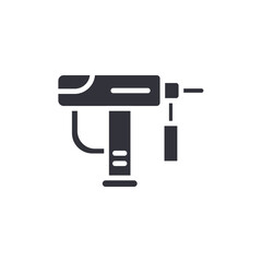 Cordless Drill Machine Icon Graphic Modern Symbol