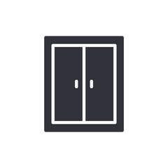 Simple Wardrobe Icon Interior Storage Furniture Design