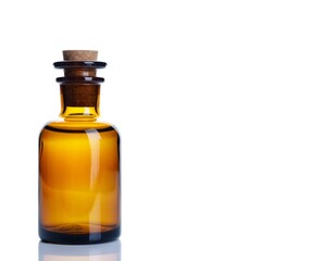 Brown Glass Apothecary Bottle Isolated