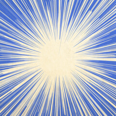 Fototapeta premium Bright Starburst with Dynamic Speed Lines
