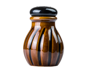 Ceramic Salt Shaker Isolated