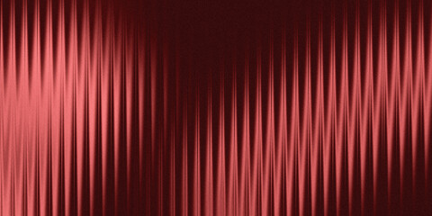Vertical striped glass background with red to white gradation. Wavy glass texture, striped frosted surface  © Arthapicture