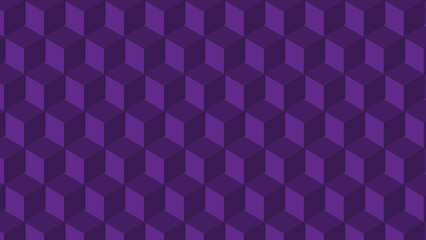 Purple Isometric Cube Pattern Background untitled photo