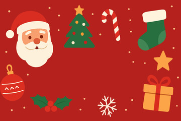 christmas background with santa claus