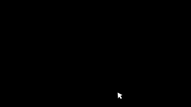 minimal skip ad button interaction animation with mouse click and removal effect.