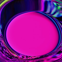 Vibrant neon liquid abstract texture